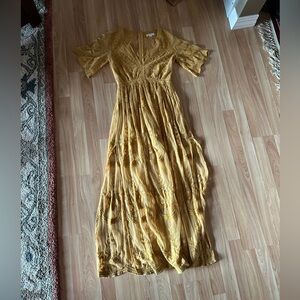 Socialite Mustard Maxi Dress